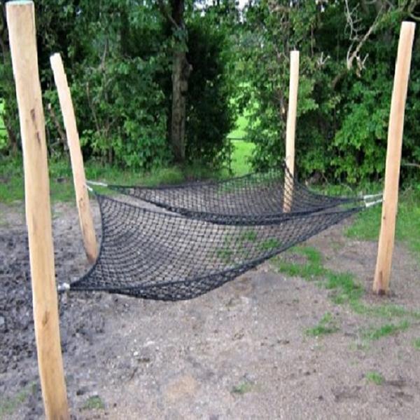 marts Frustration håndtag Stor trekantet hængekøje, 1 net - ligesidet 3x3x3 mtr.