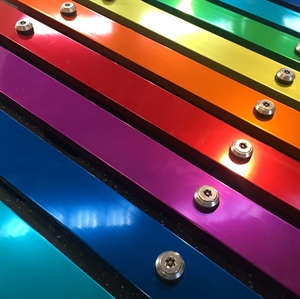 Udendørs xylofon med god lyd og flotte farver