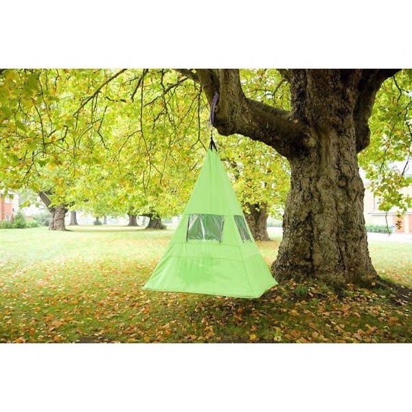 telt med sansegynge, alternativ træhus - Grøn