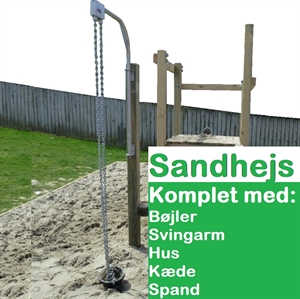 Hæve sænke spand til sandleg