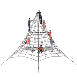 450 cm høj klatre pyramide legetårn, i smart design som sparer dig mange penge i montering
