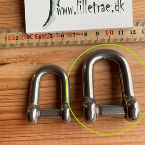 Kraftig sjækel i rustfri stål, 10 mm godstykkelse, med skjult umraco hoved - Køb på Lilletræ.dk
