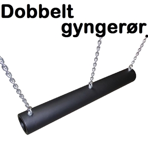 Dobbelt gynge - gyngerør i gummi (100 cm.)