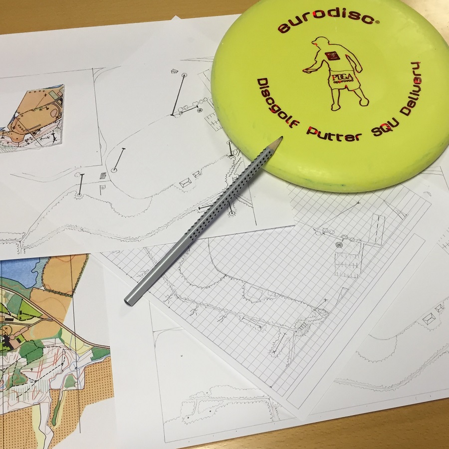 Disc-golf bane design - Bane arkitekt fra Lilletræ.dk Lilletræ.dk designer disc-golf baner i hele landet